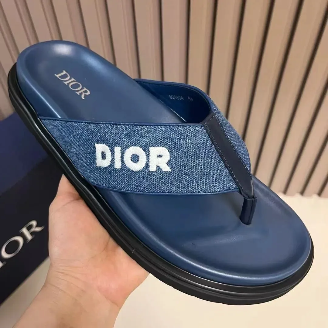 CHRISTIAN DIOR || Alias Thong Sandal  Dior Oblique Jacquard