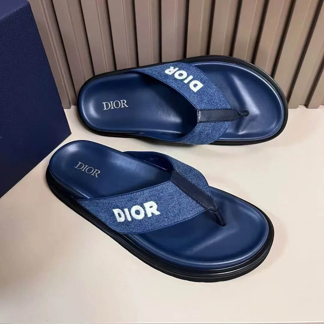 CHRISTIAN DIOR || Alias Thong Sandal  Dior Oblique Jacquard
