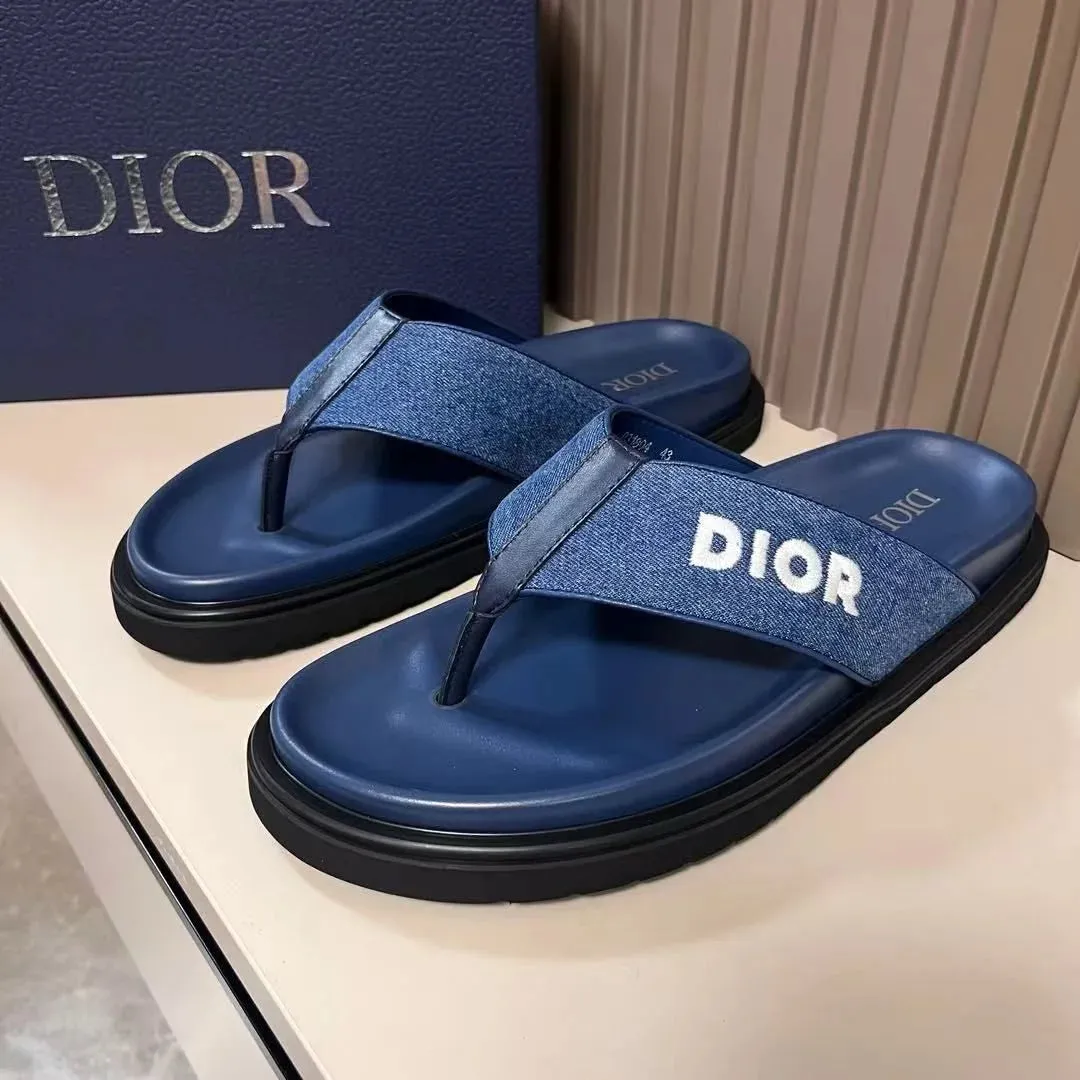 CHRISTIAN DIOR || Alias Thong Sandal  Dior Oblique Jacquard