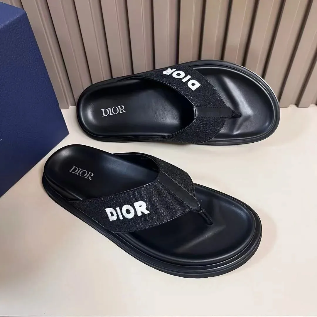 CHRISTIAN DIOR || Alias Thong Sandal  Dior Oblique Jacquard