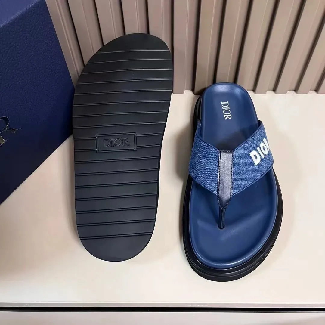 CHRISTIAN DIOR || Alias Thong Sandal  Dior Oblique Jacquard