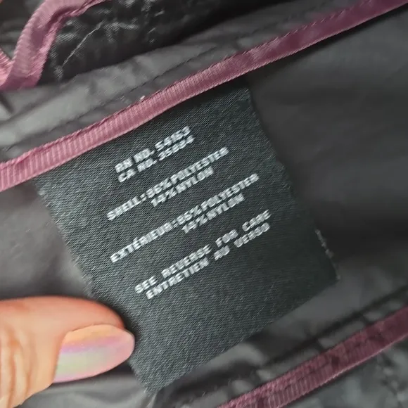 Cole Haan back bow pqckablr black rain jacket XXS raincoat