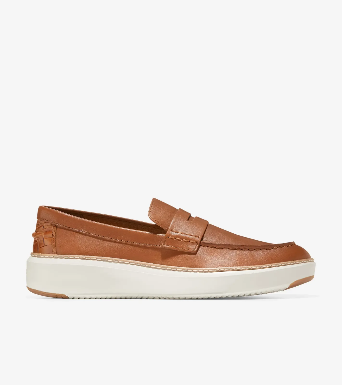Cole Haan Men's GrandPrø Topspin Penny Loafer British Tan Egret Leather C36646