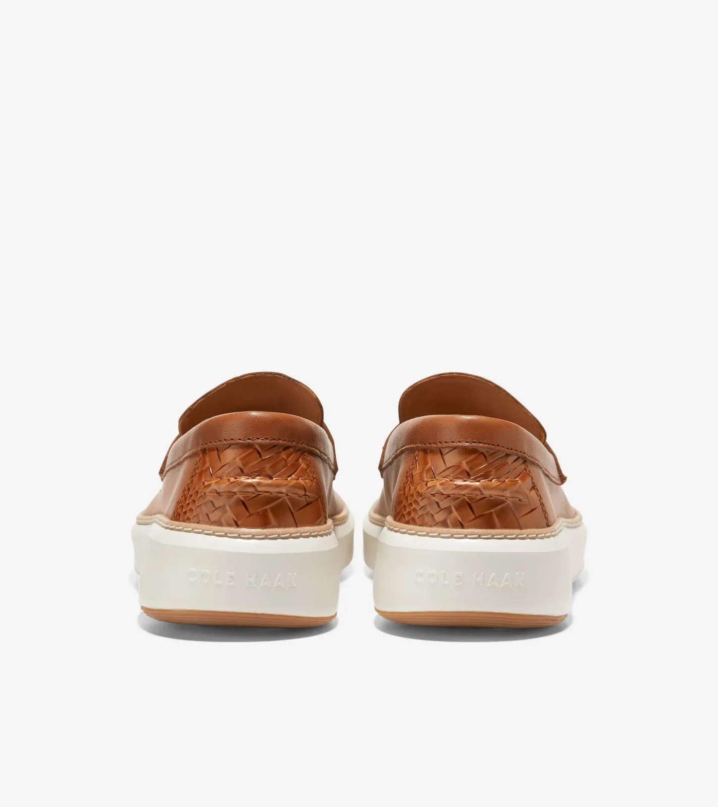 Cole Haan Men's GrandPrø Topspin Penny Loafer British Tan Egret Leather C36646