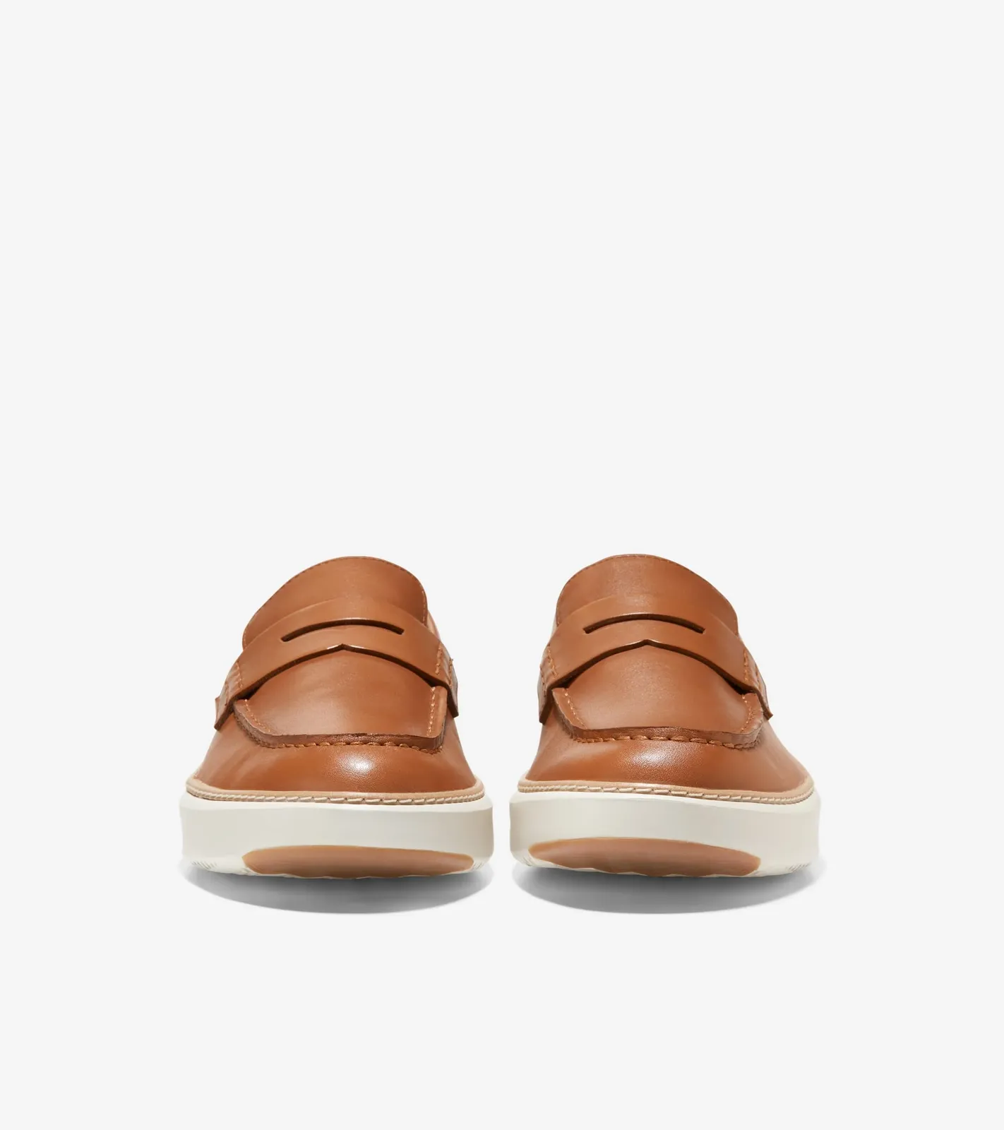 Cole Haan Men's GrandPrø Topspin Penny Loafer British Tan Egret Leather C36646