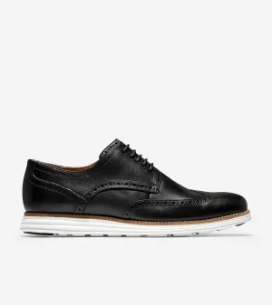 Cole Haan Men's Original Grand Wingtip Oxford Black Leather/White C26469