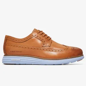 Cole Haan Men's Øriginal Grand Longwing Oxford Camello Chambray Leather C37103