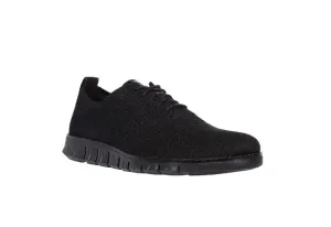Cole Haan Men's ZERØGRAND Stitchlite Oxford Black Knit/Black C30416