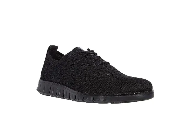 Cole Haan Men's ZERØGRAND Stitchlite Oxford Black Knit/Black C30416