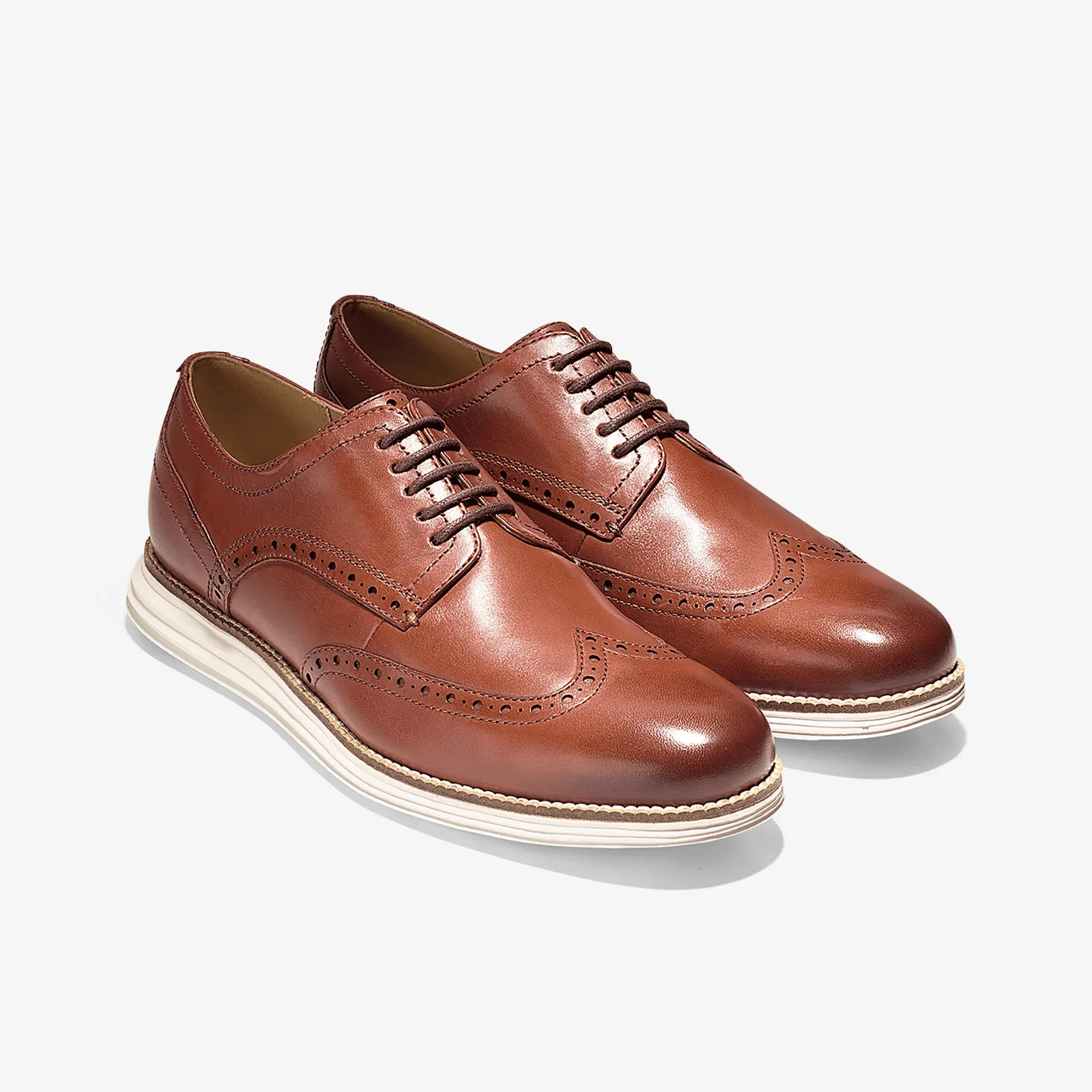 Cole Haan ØriginalGrand Wingtip Oxford Woodbury Leather Ivory C26471