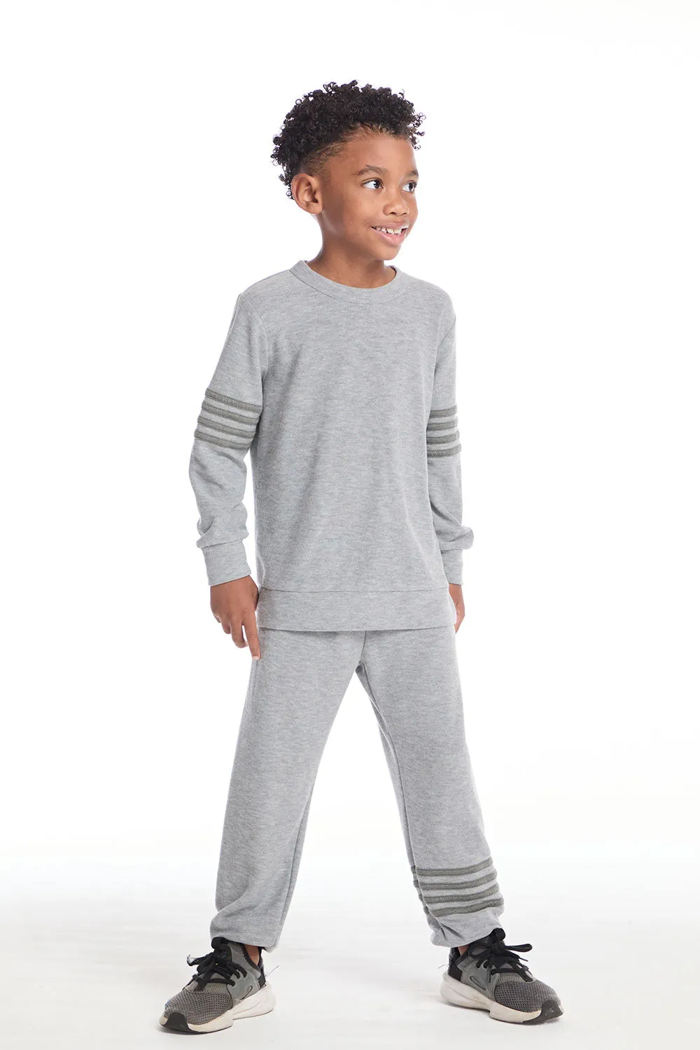 Comfy Heather Grey Boys Long Sleeve Pullover
