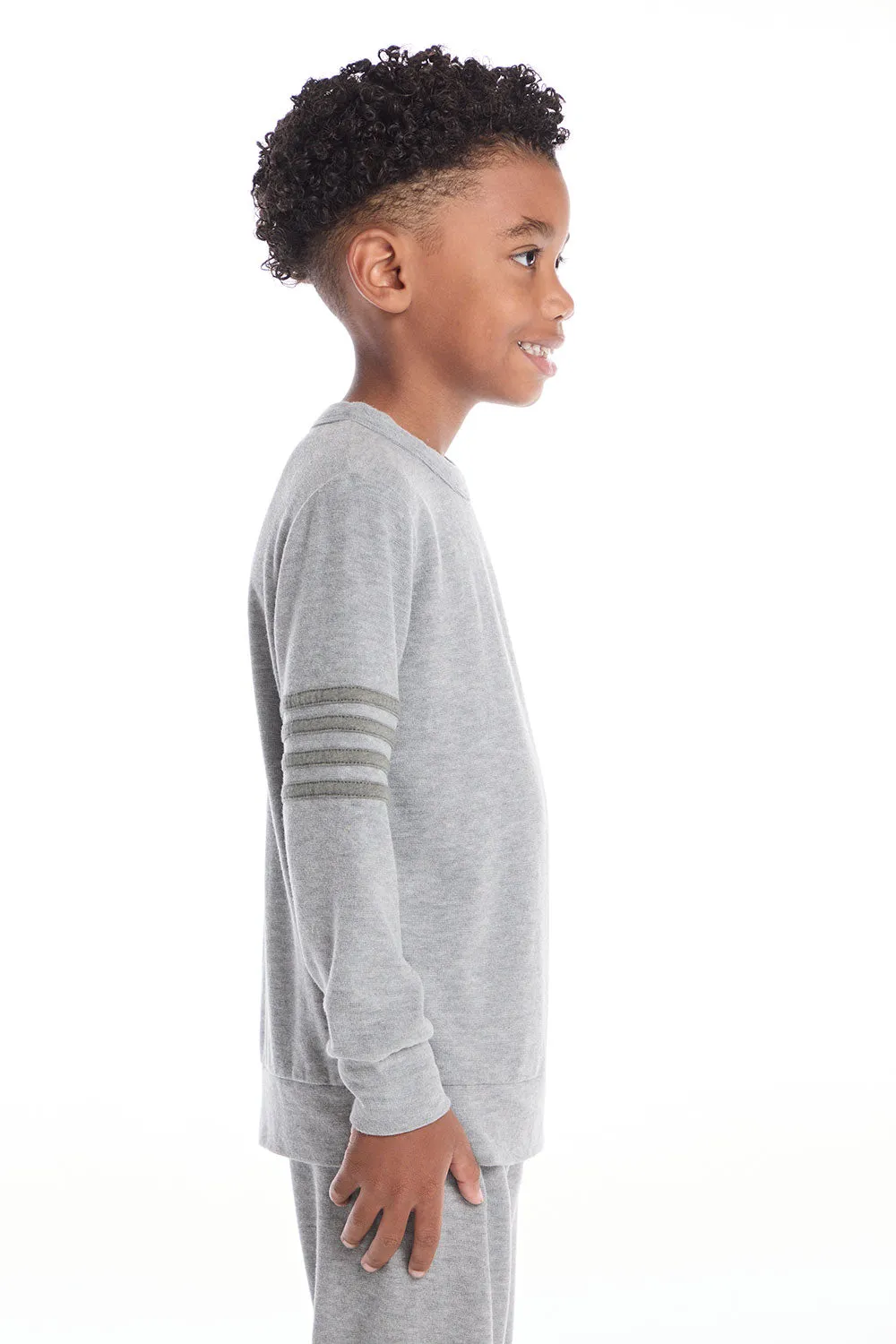 Comfy Heather Grey Boys Long Sleeve Pullover