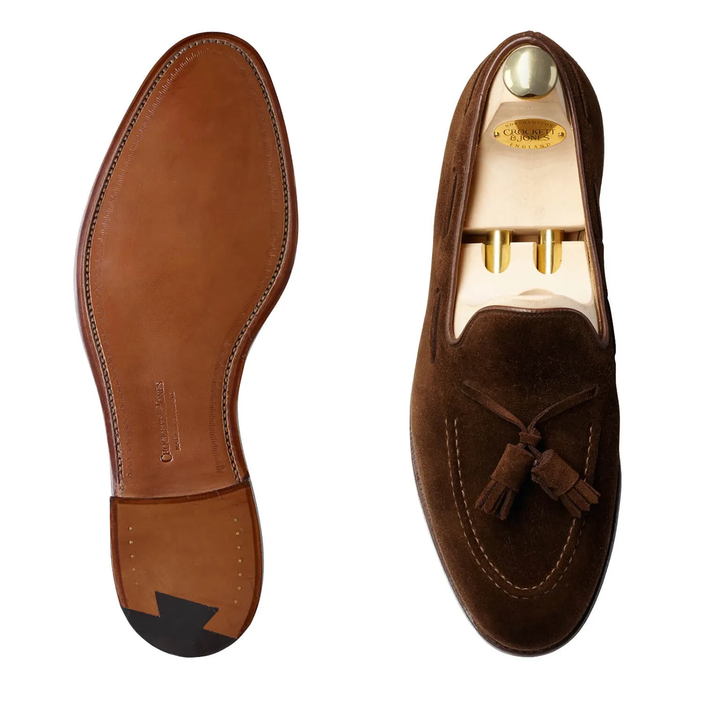 Crockett & Jones | Cavendish | Dark Brown Calf Suede