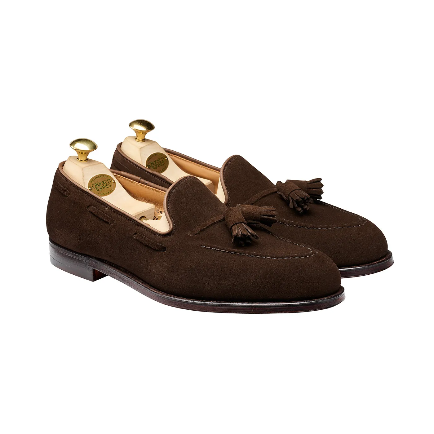 Crockett & Jones | Cavendish | Dark Brown Calf Suede