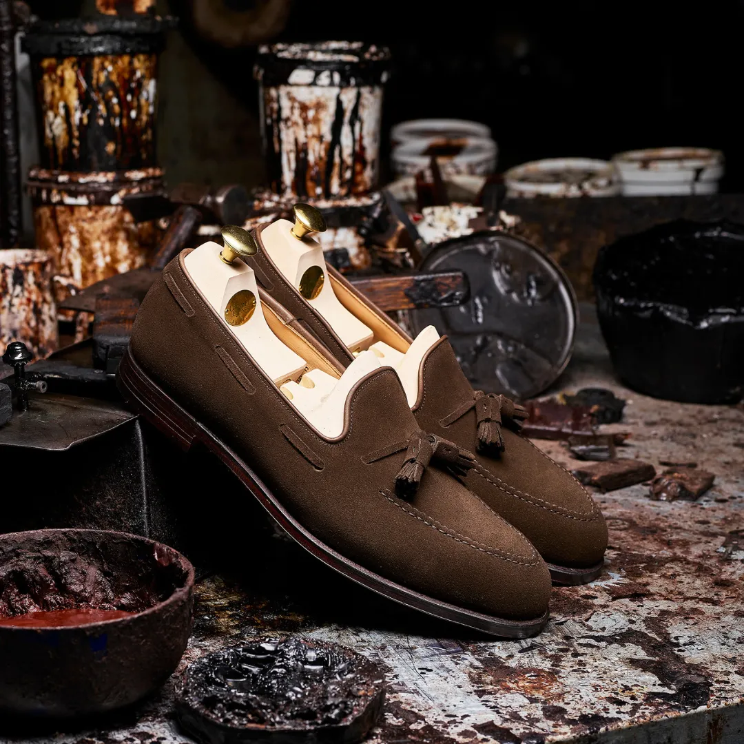 Crockett & Jones | Cavendish | Dark Brown Calf Suede