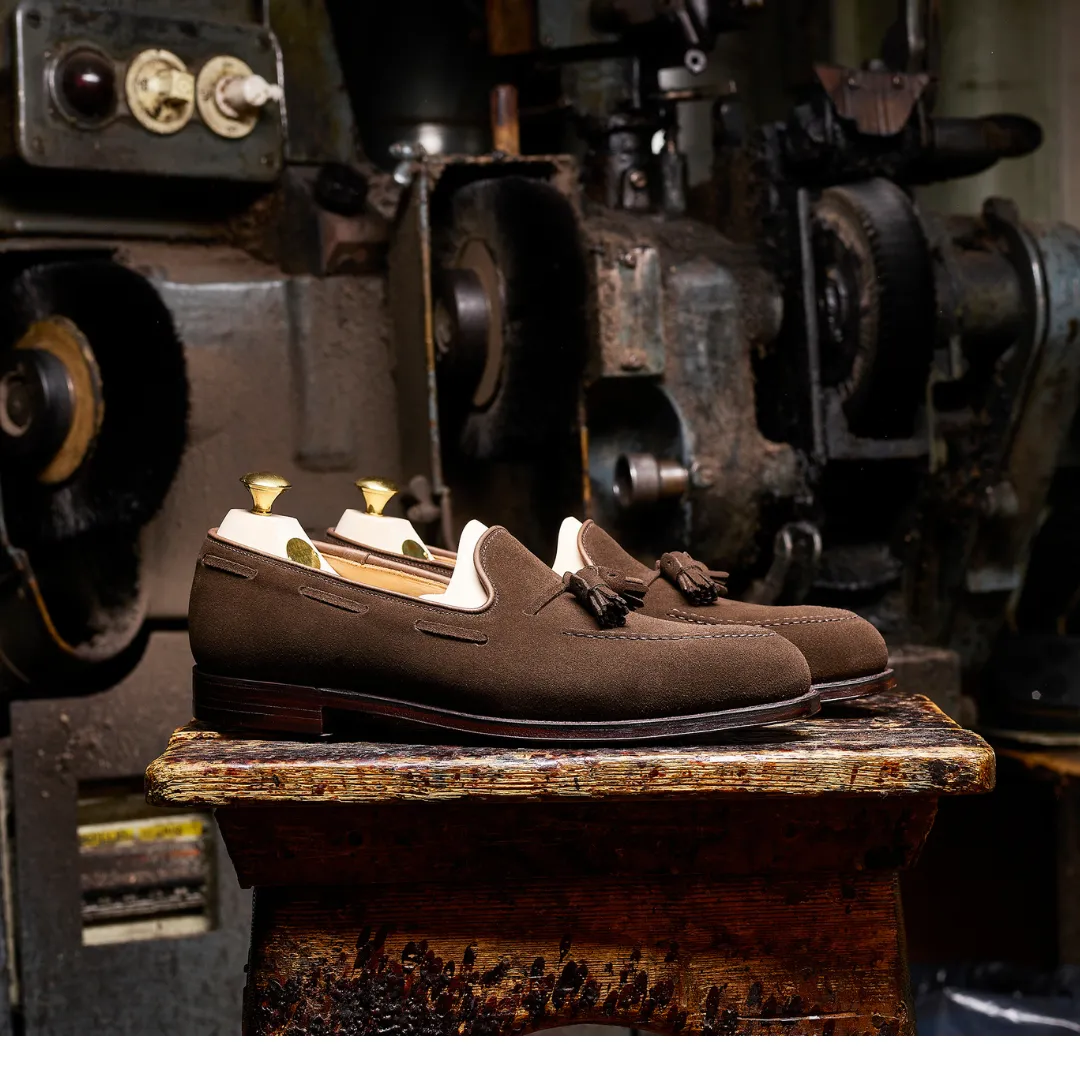 Crockett & Jones | Cavendish | Dark Brown Calf Suede