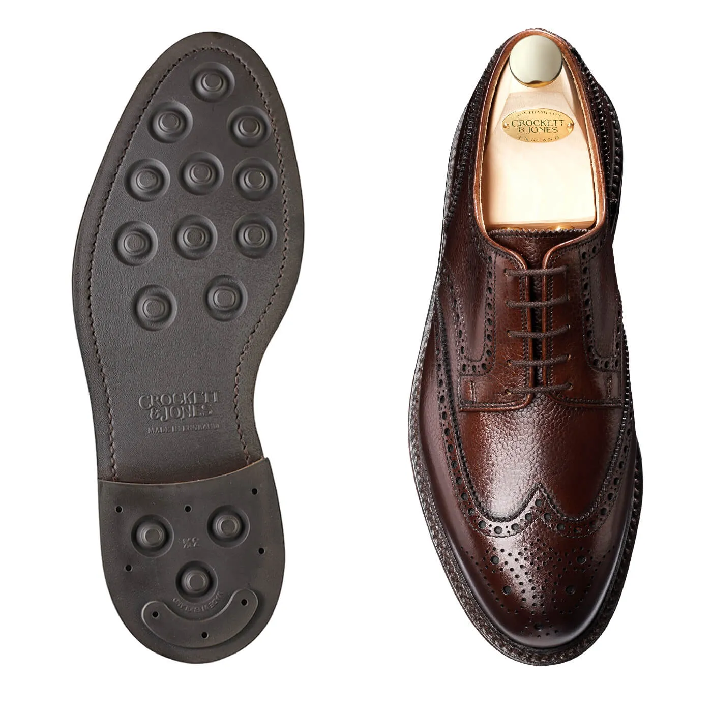 Crockett & Jones | Pembroke | Dark Brown Scotch Grain