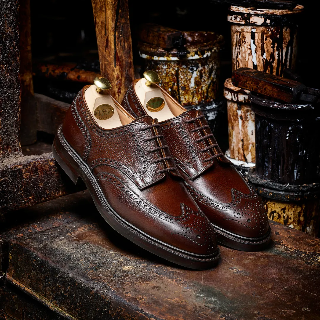 Crockett & Jones | Pembroke | Dark Brown Scotch Grain