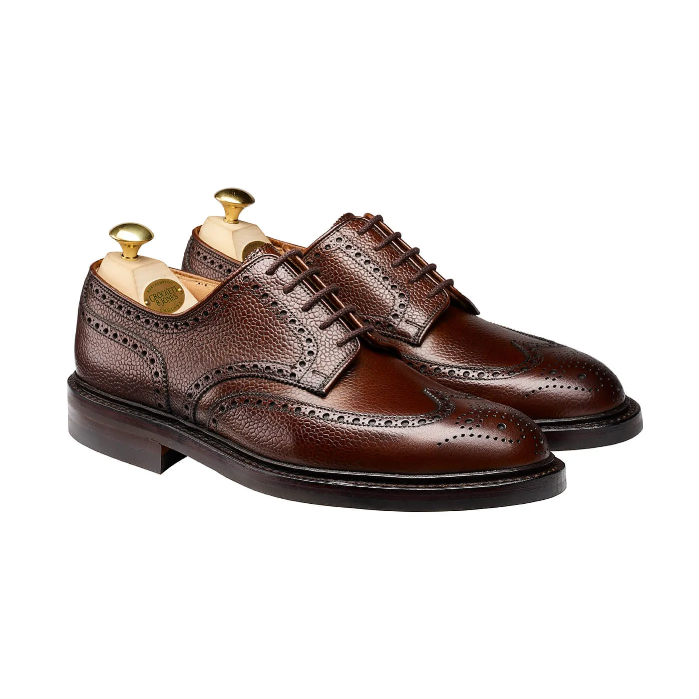 Crockett & Jones | Pembroke | Dark Brown Scotch Grain