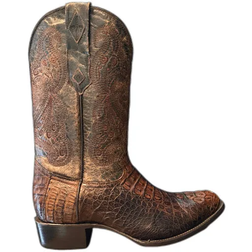 Crocodile Nape Boots Oval Toe
