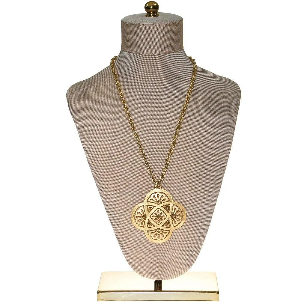 Crown Trifari Quatrafoil Statement Necklace