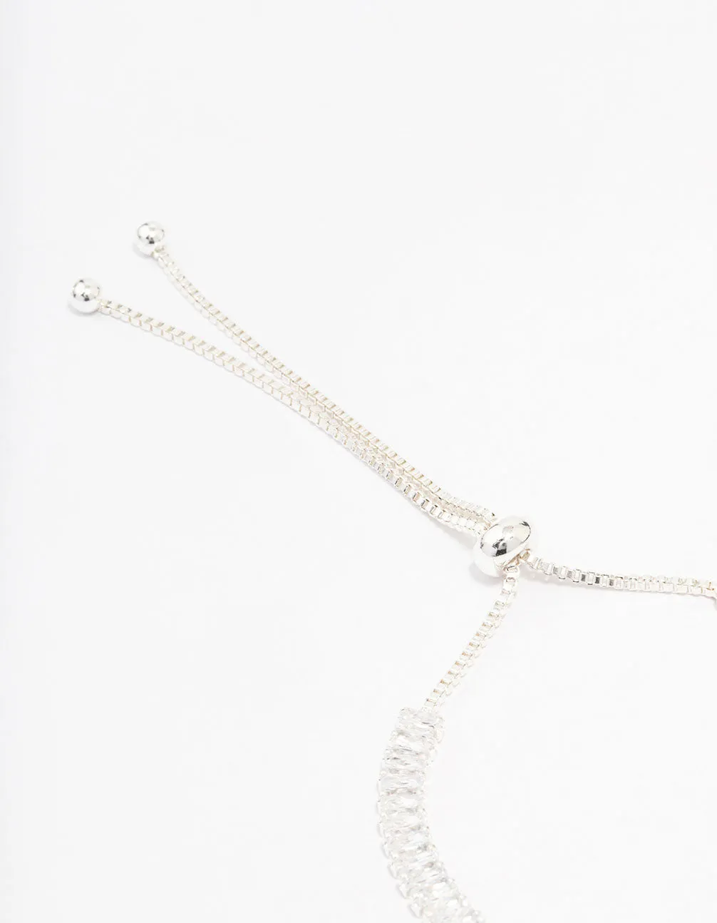 Cubic Zirconia Classic Silver Tennis Bracelet & Earring Set