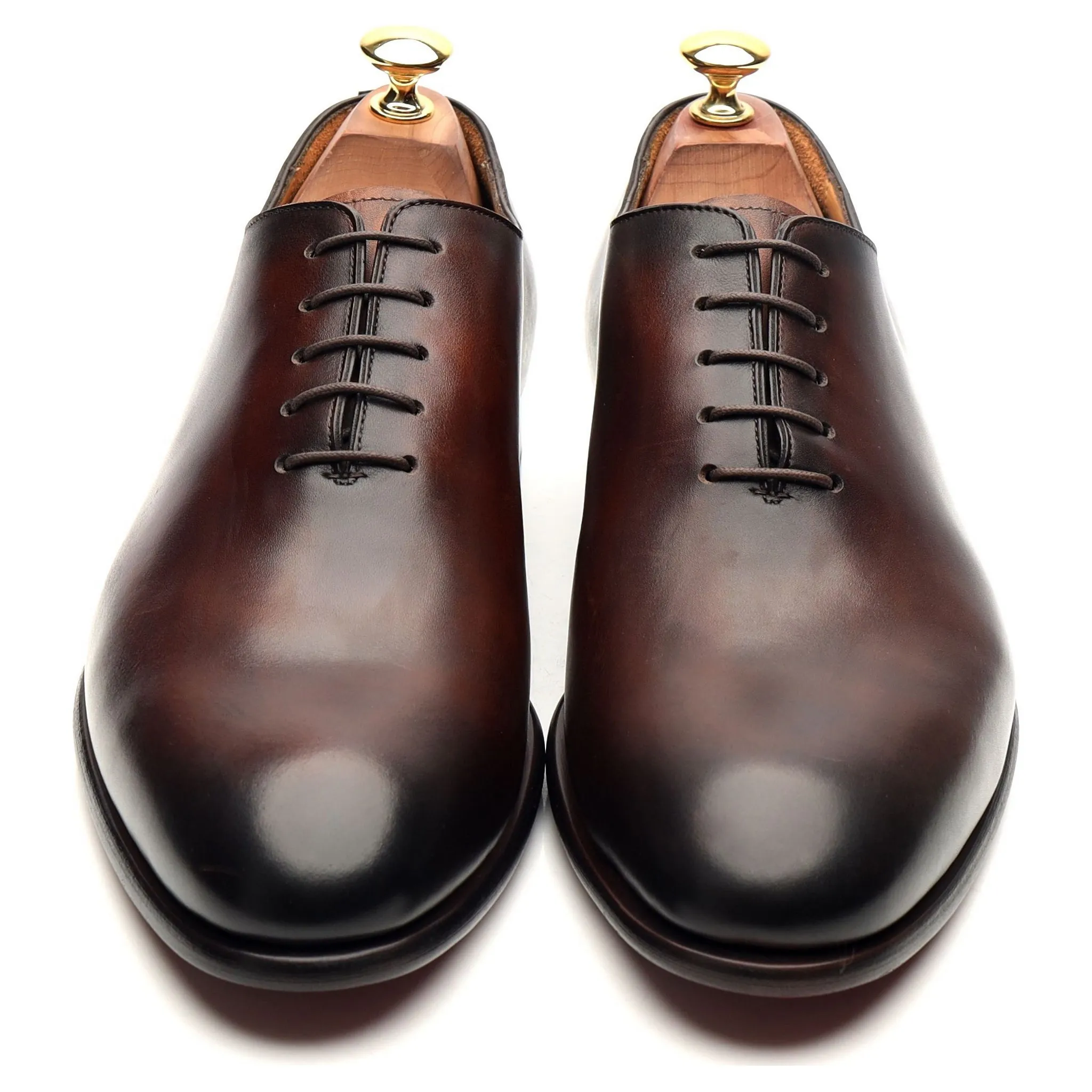 'Damien' Brown Wholecut Leather Oxford UK 9.5 E