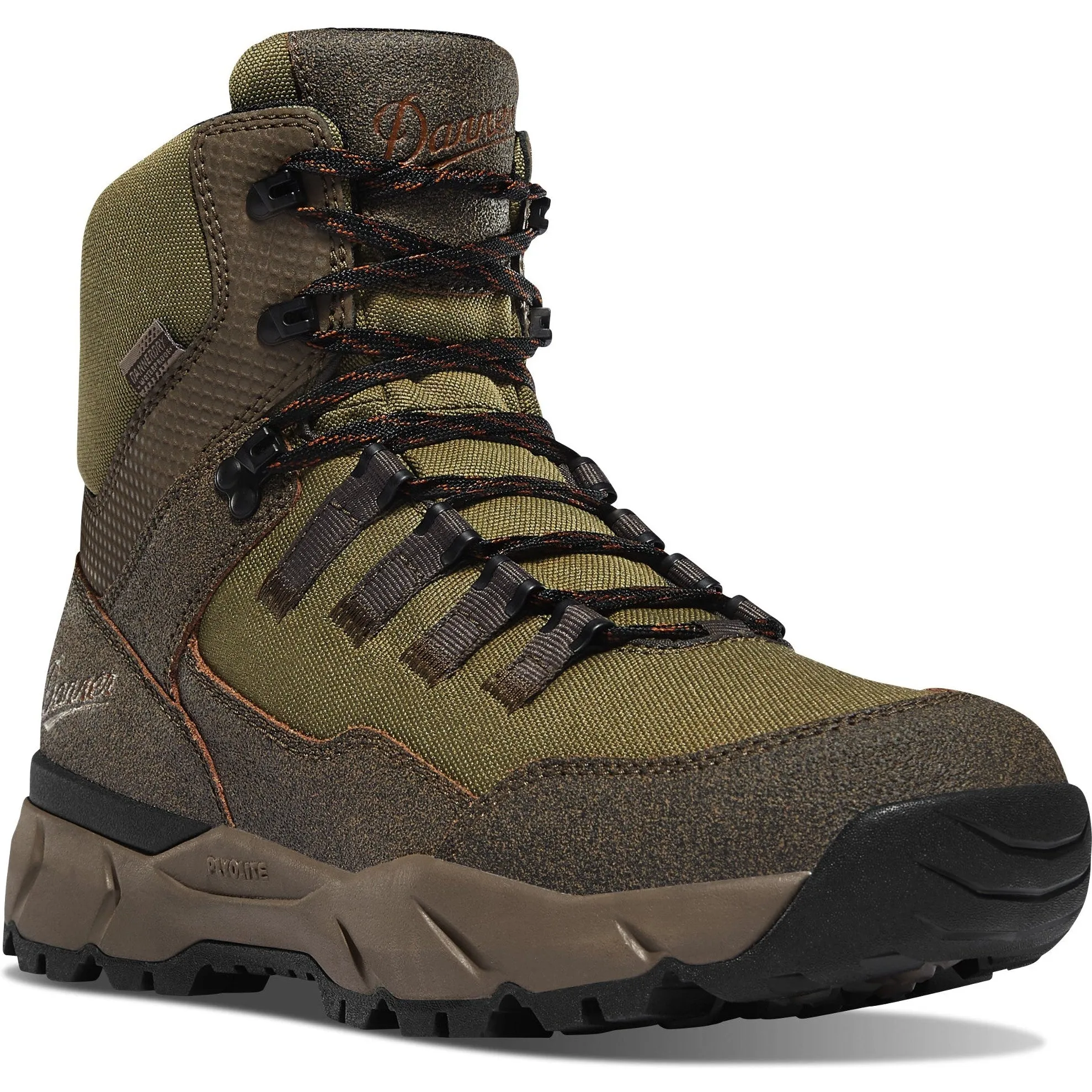 Danner Men's Vital Trail 6" Waterproof Hiking Boot - Brown/Olive - 65301