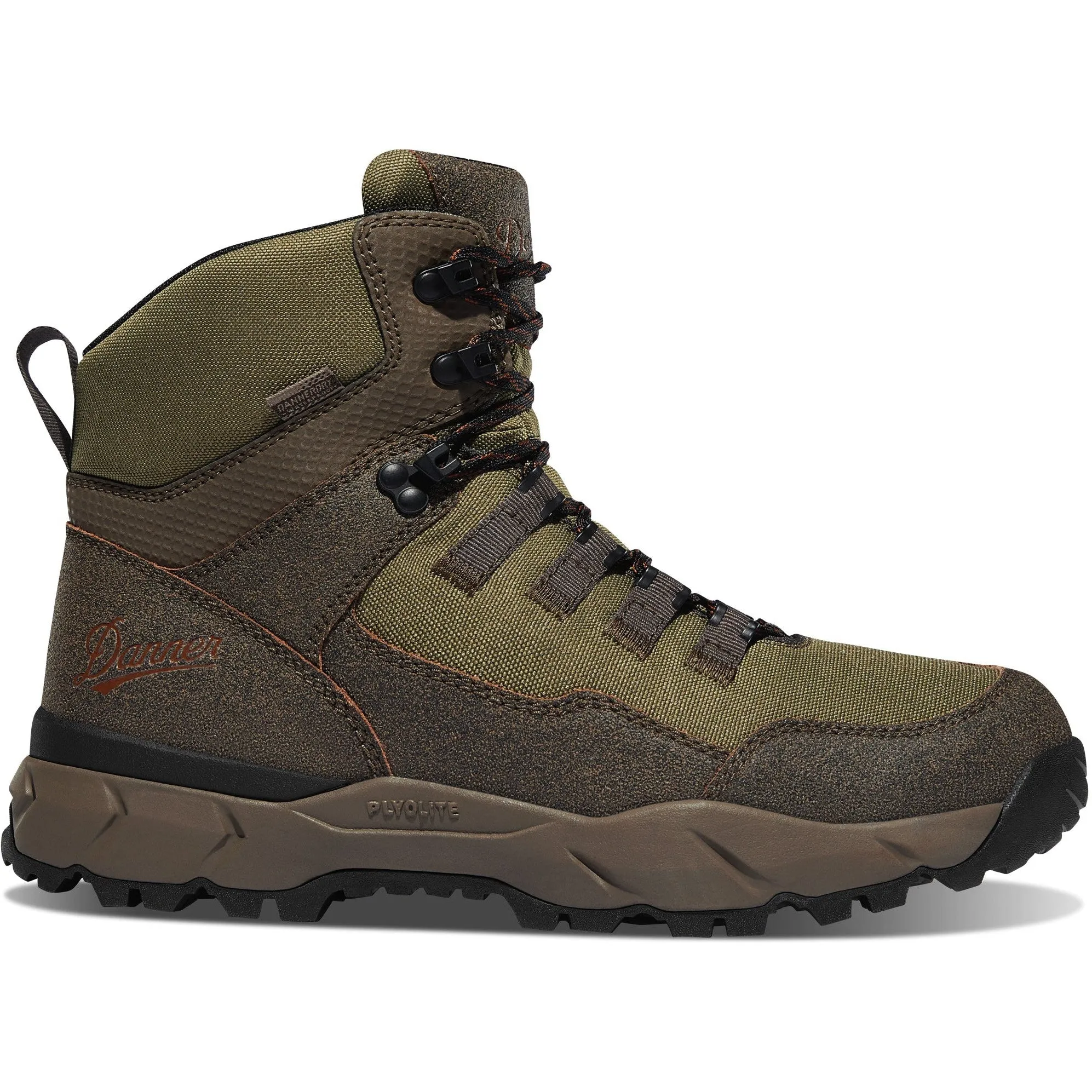 Danner Men's Vital Trail 6" Waterproof Hiking Boot - Brown/Olive - 65301