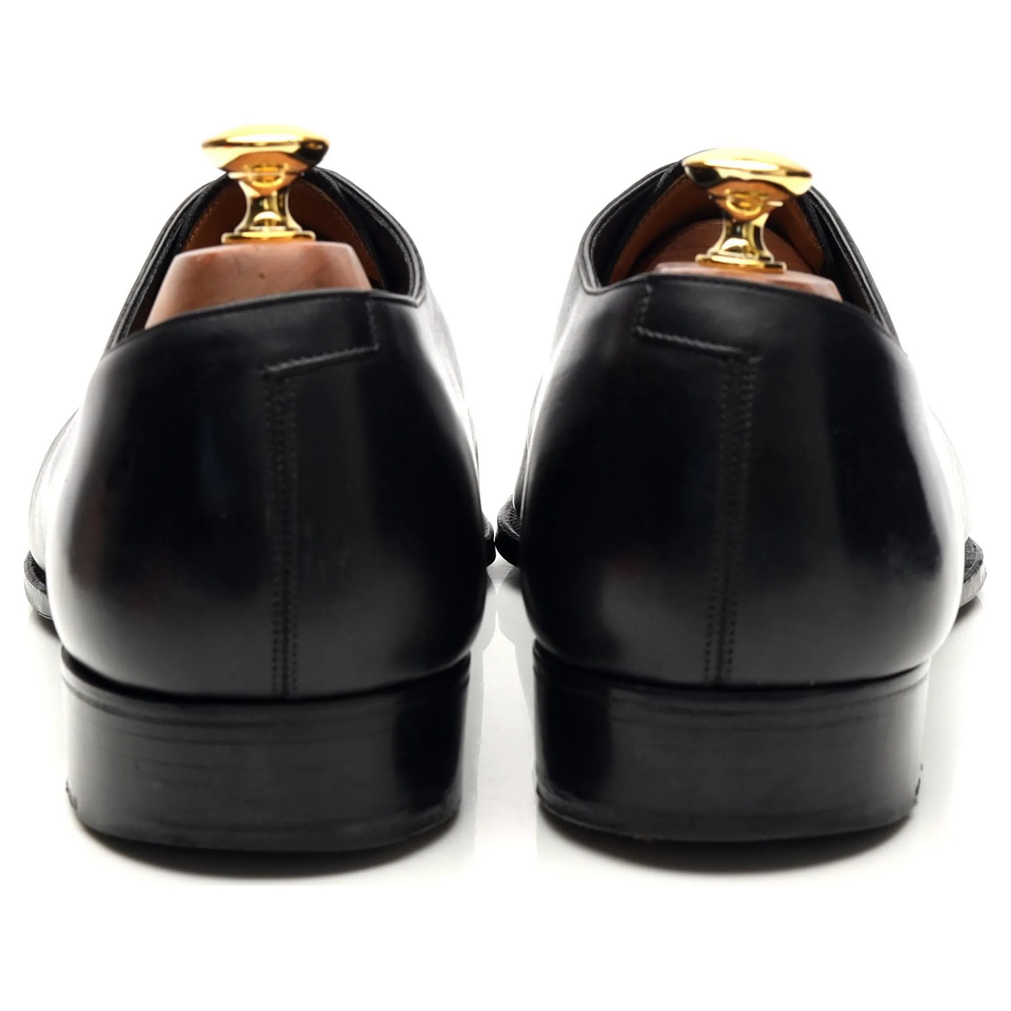 Deco 'Sinatra' Black Leather Wholecut Oxford UK 10 E