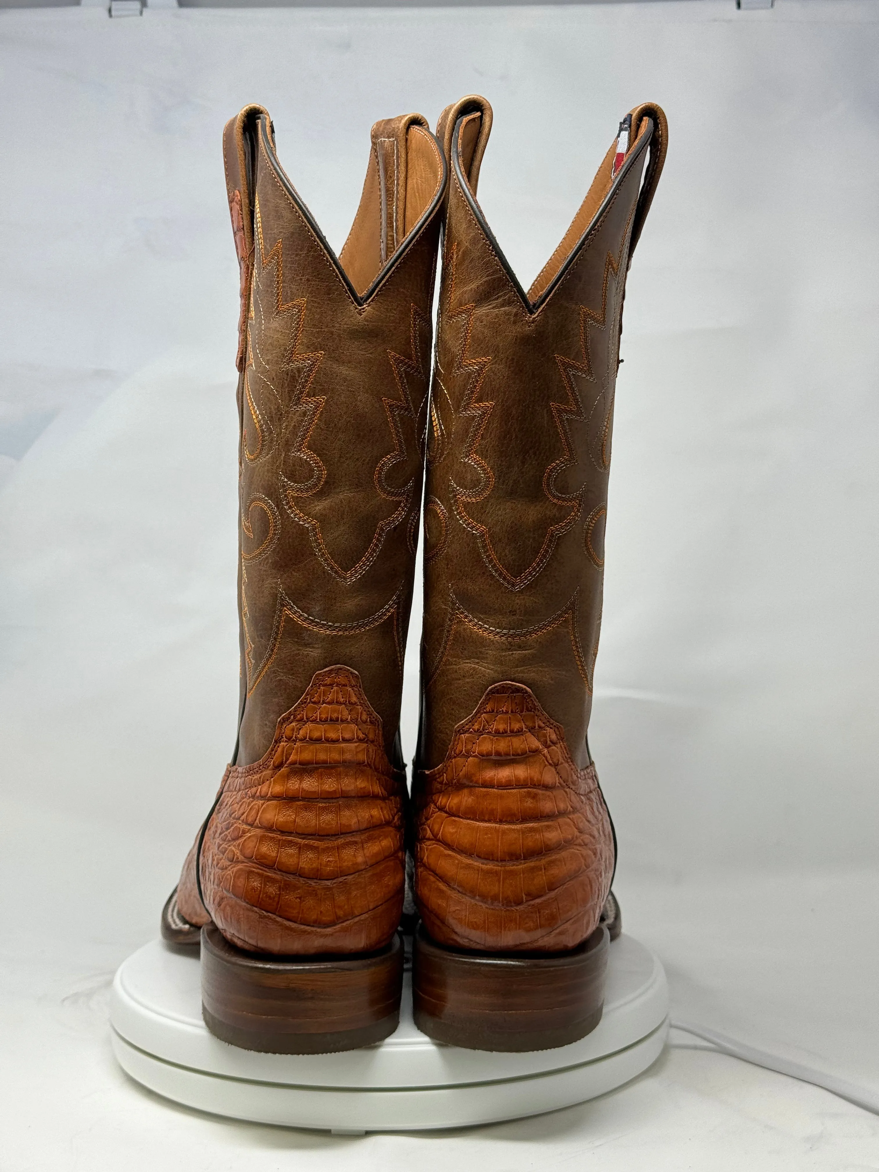 DJ2052 | Don Juan Boots Men's Caiman Belly Cognac H Toe P