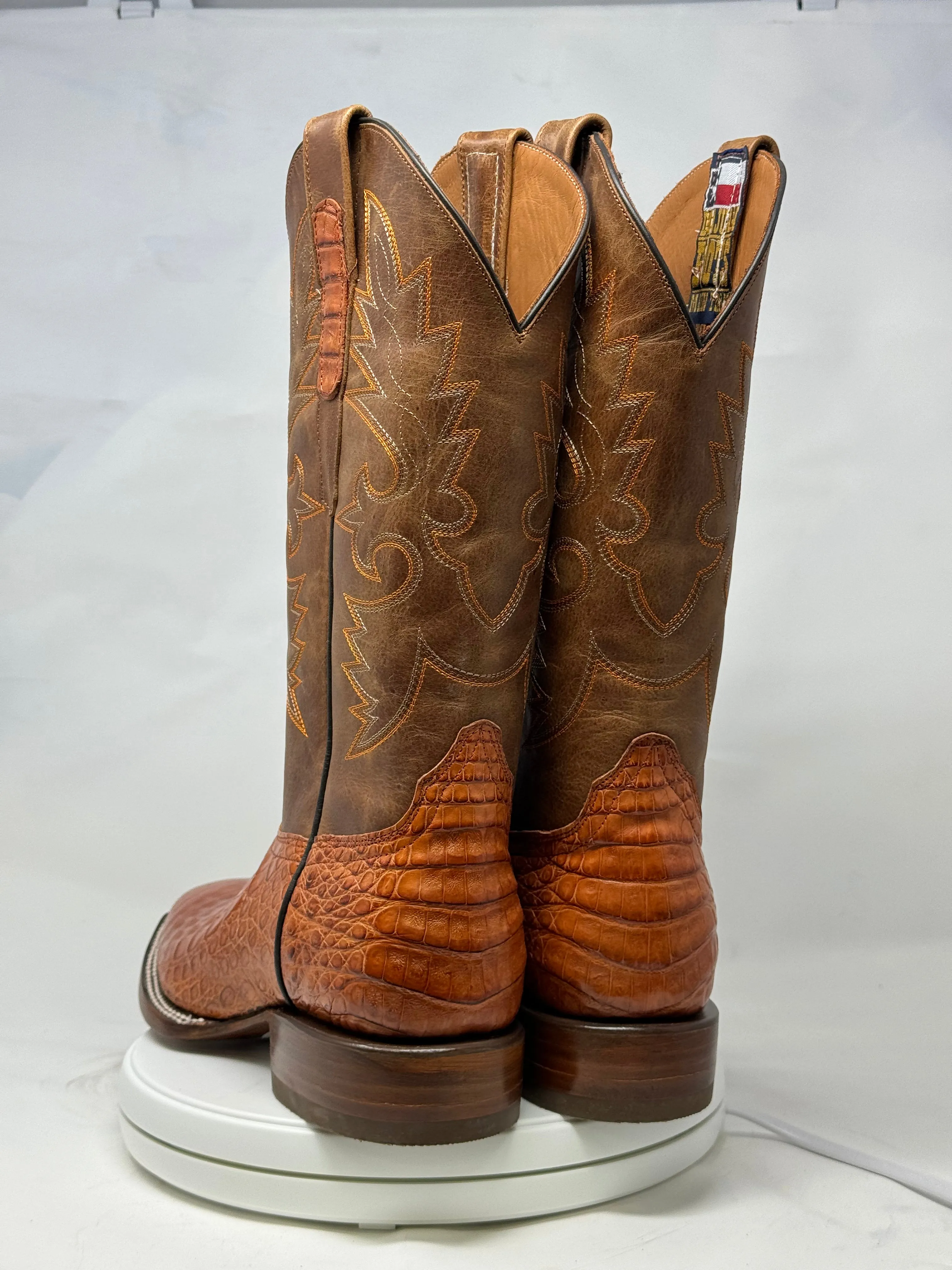 DJ2052 | Don Juan Boots Men's Caiman Belly Cognac H Toe P