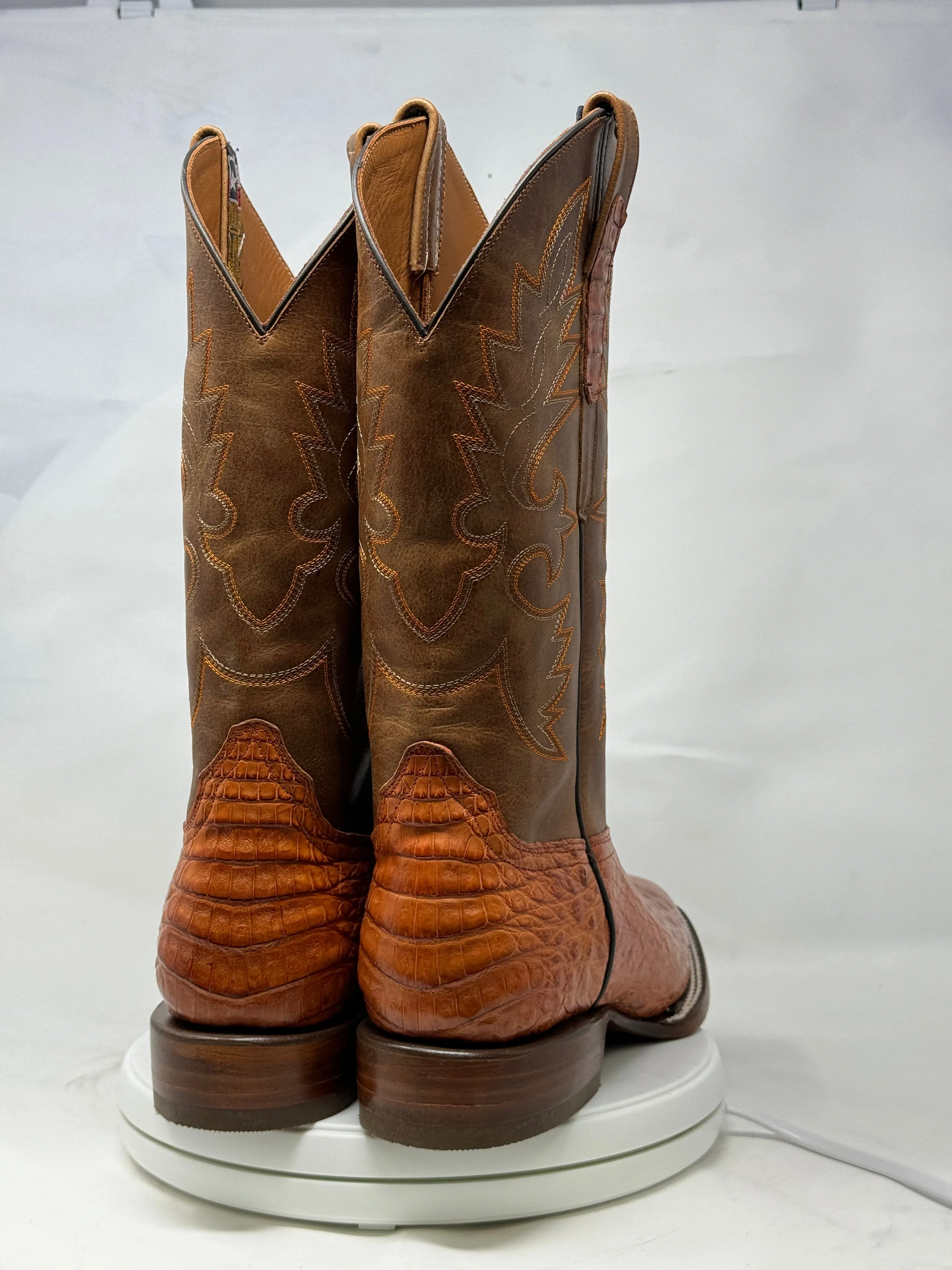 DJ2052 | Don Juan Boots Men's Caiman Belly Cognac H Toe P