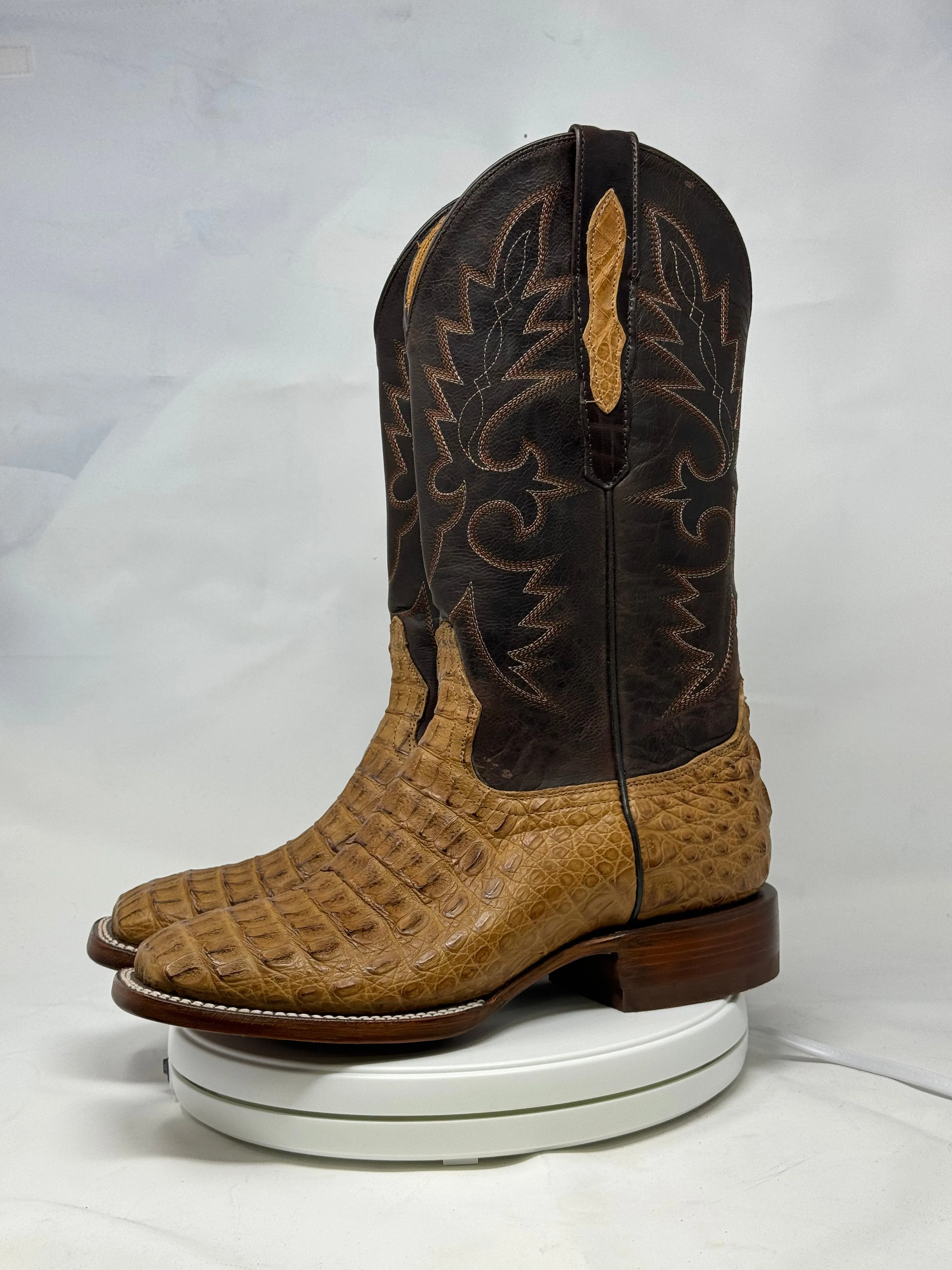 Dj2060 | Don Juan Boots Men's Caiman Back Saddle Tan H Toe P