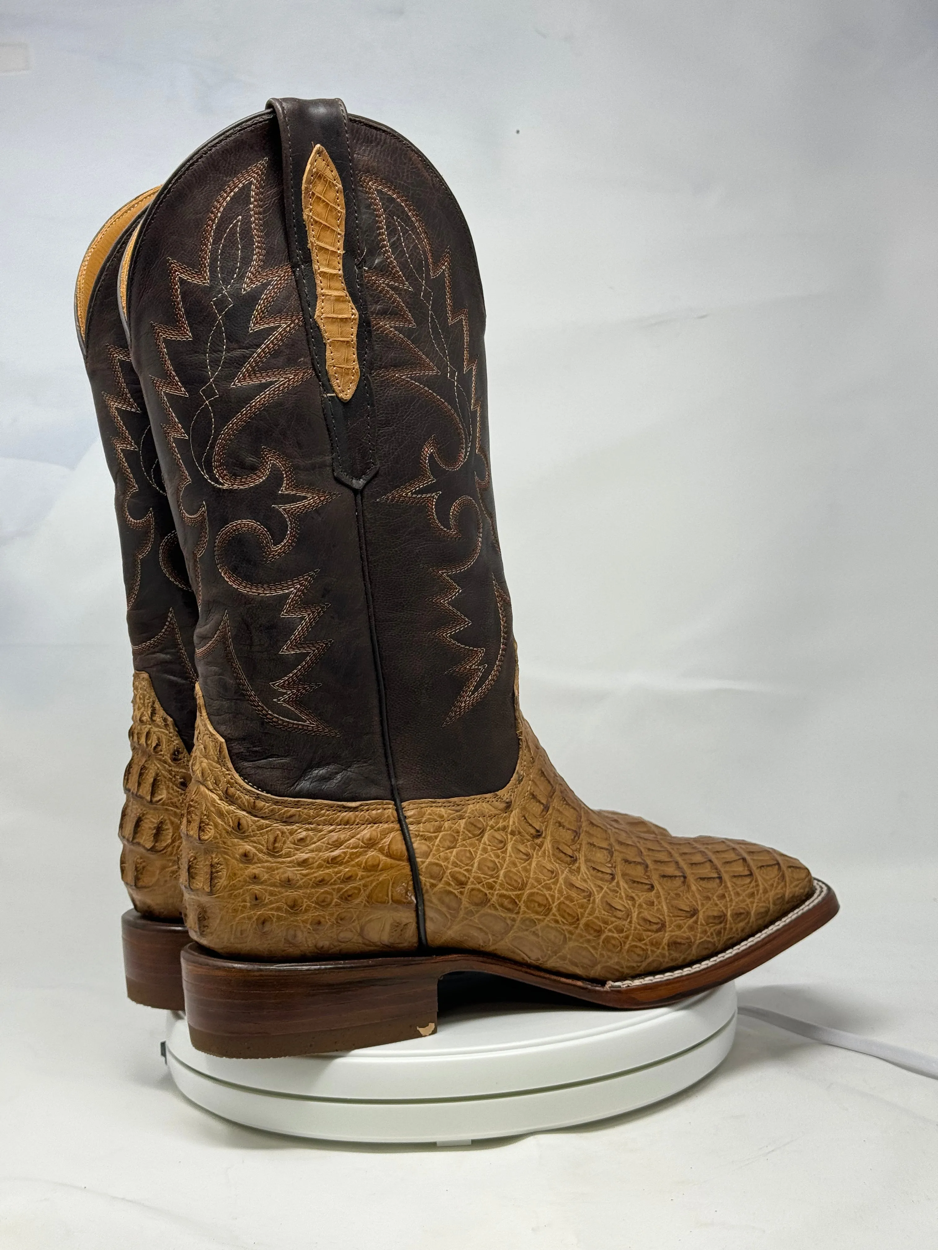 Dj2060 | Don Juan Boots Men's Caiman Back Saddle Tan H Toe P