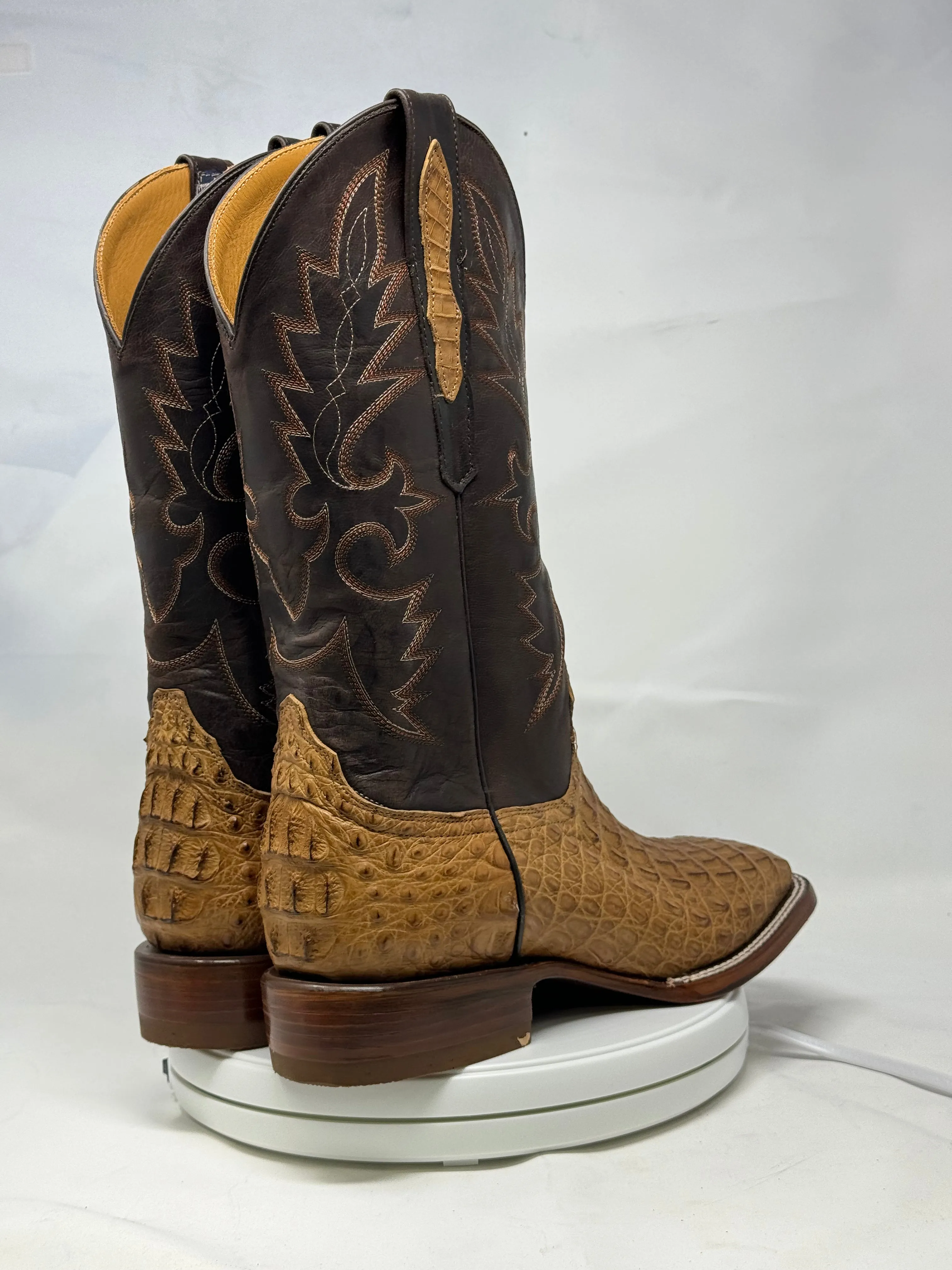 Dj2060 | Don Juan Boots Men's Caiman Back Saddle Tan H Toe P