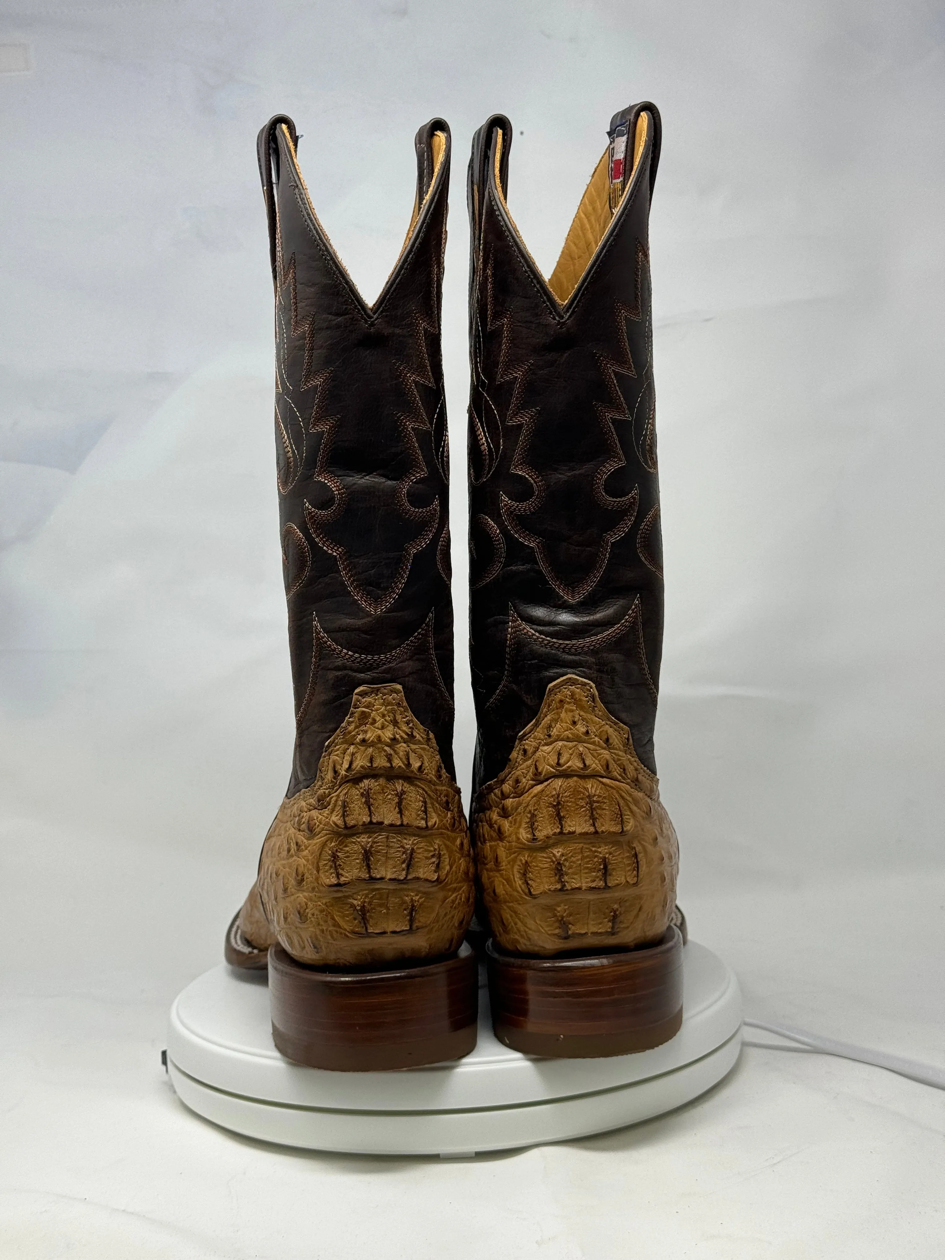 Dj2060 | Don Juan Boots Men's Caiman Back Saddle Tan H Toe P