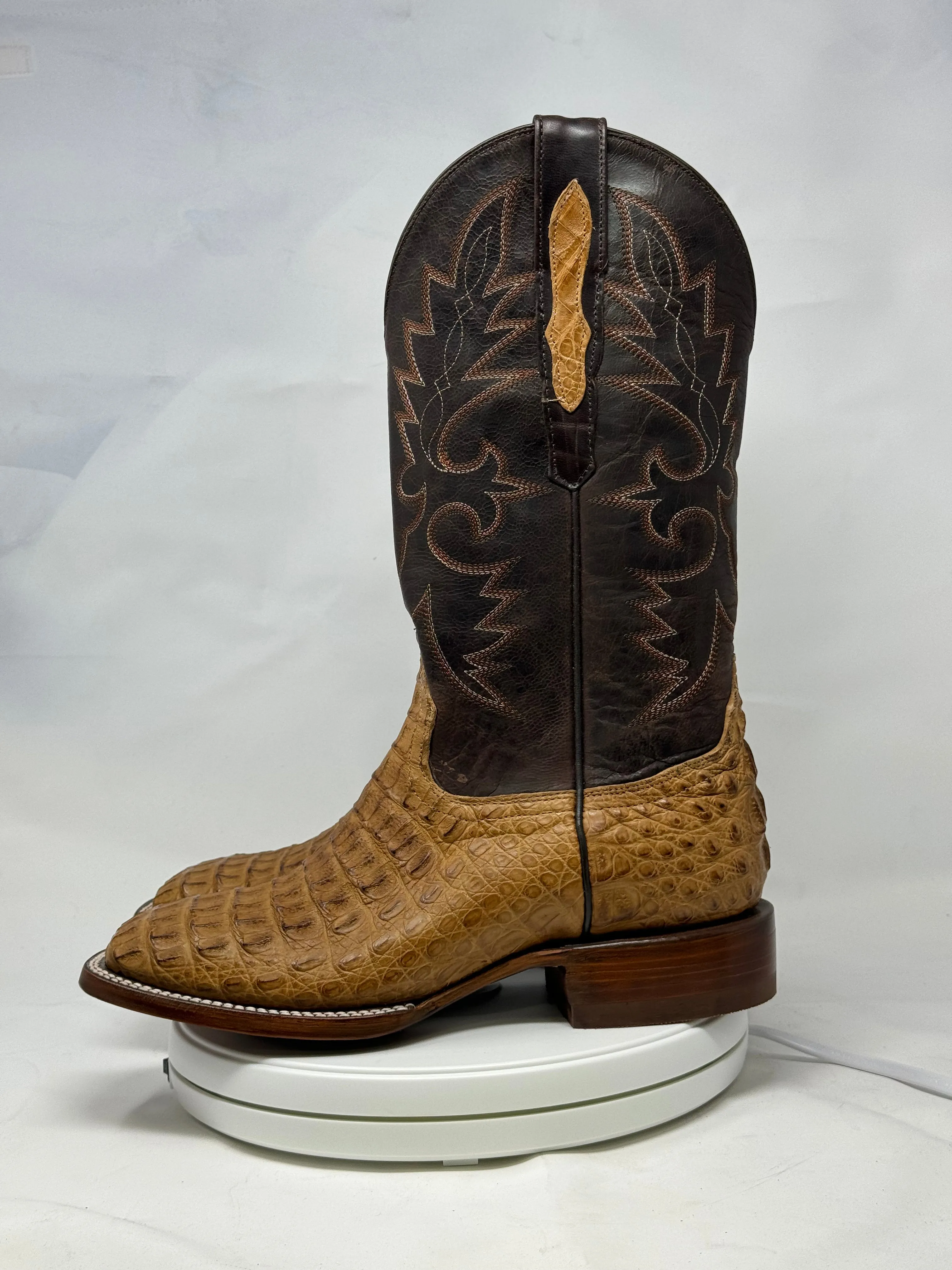 Dj2060 | Don Juan Boots Men's Caiman Back Saddle Tan H Toe P