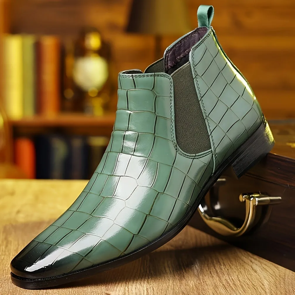 Elmar™ | Elegant Square-Toe Chelsea Boots