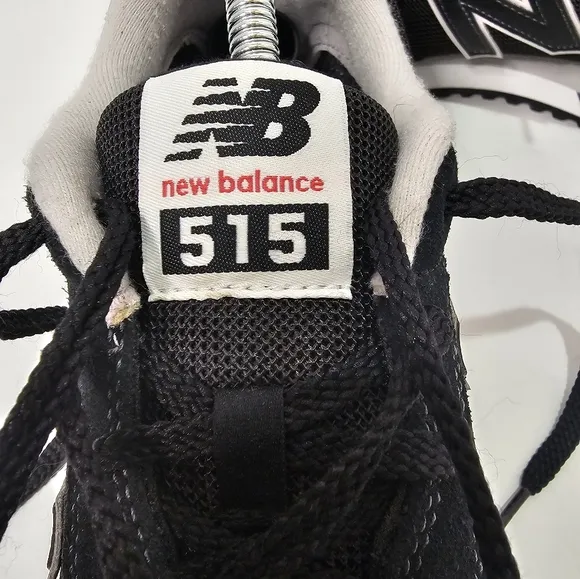 EUC New Balance 515 V3 Casual Lifestyle Shoe Black Marblehead White size‎ 11.5
