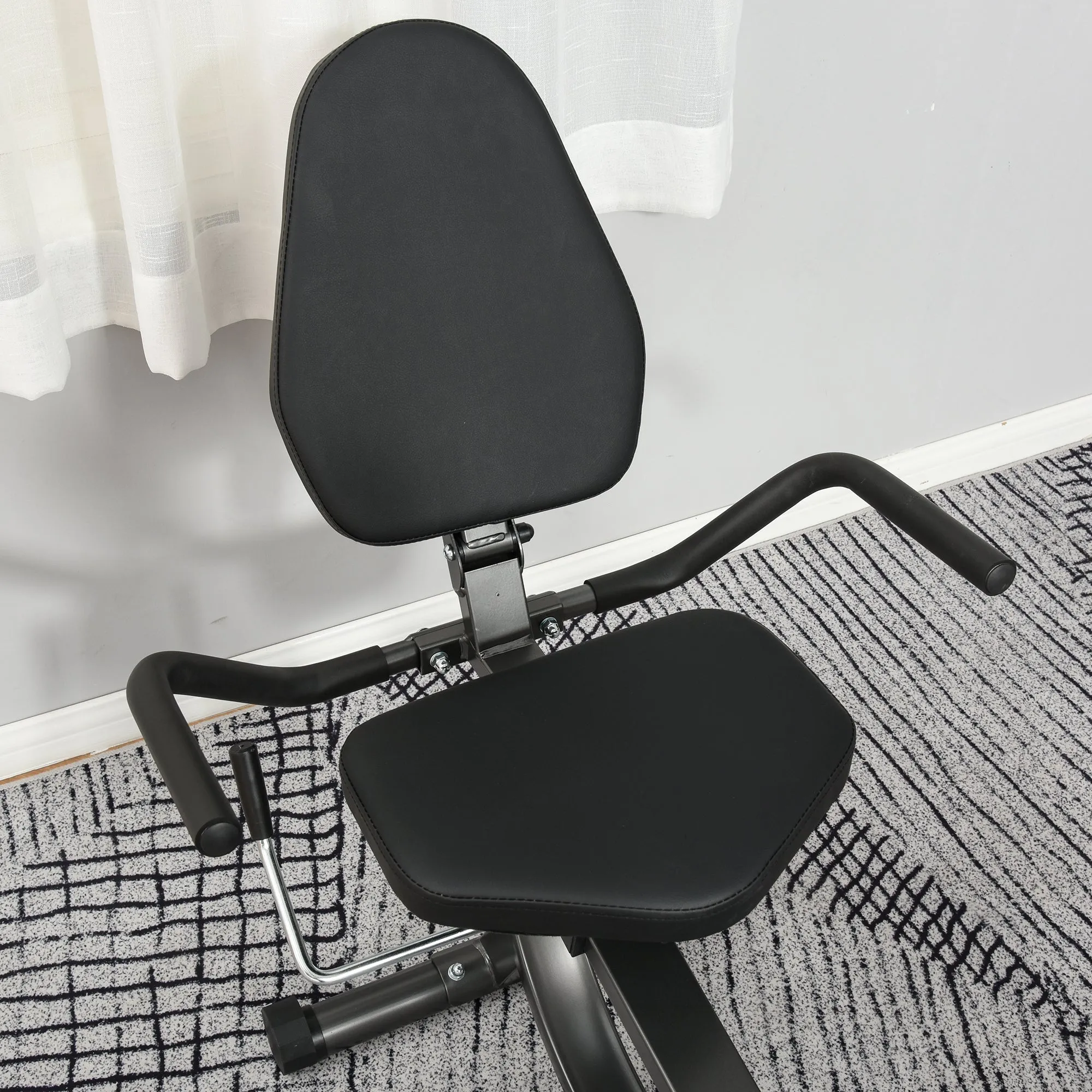 Exercise Training Workout Stationary Cycling Bike w/ LCD Monitor & Pad Holder