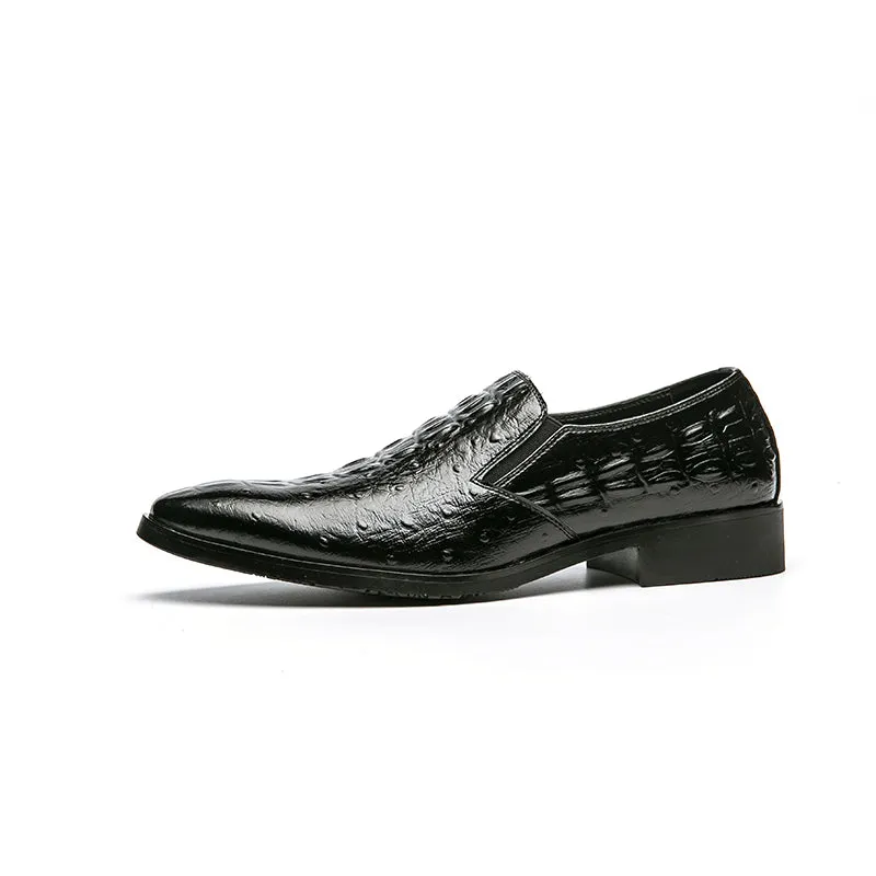 Faux Leather Casual Shoes Men Classic Loafers Dress Shoes