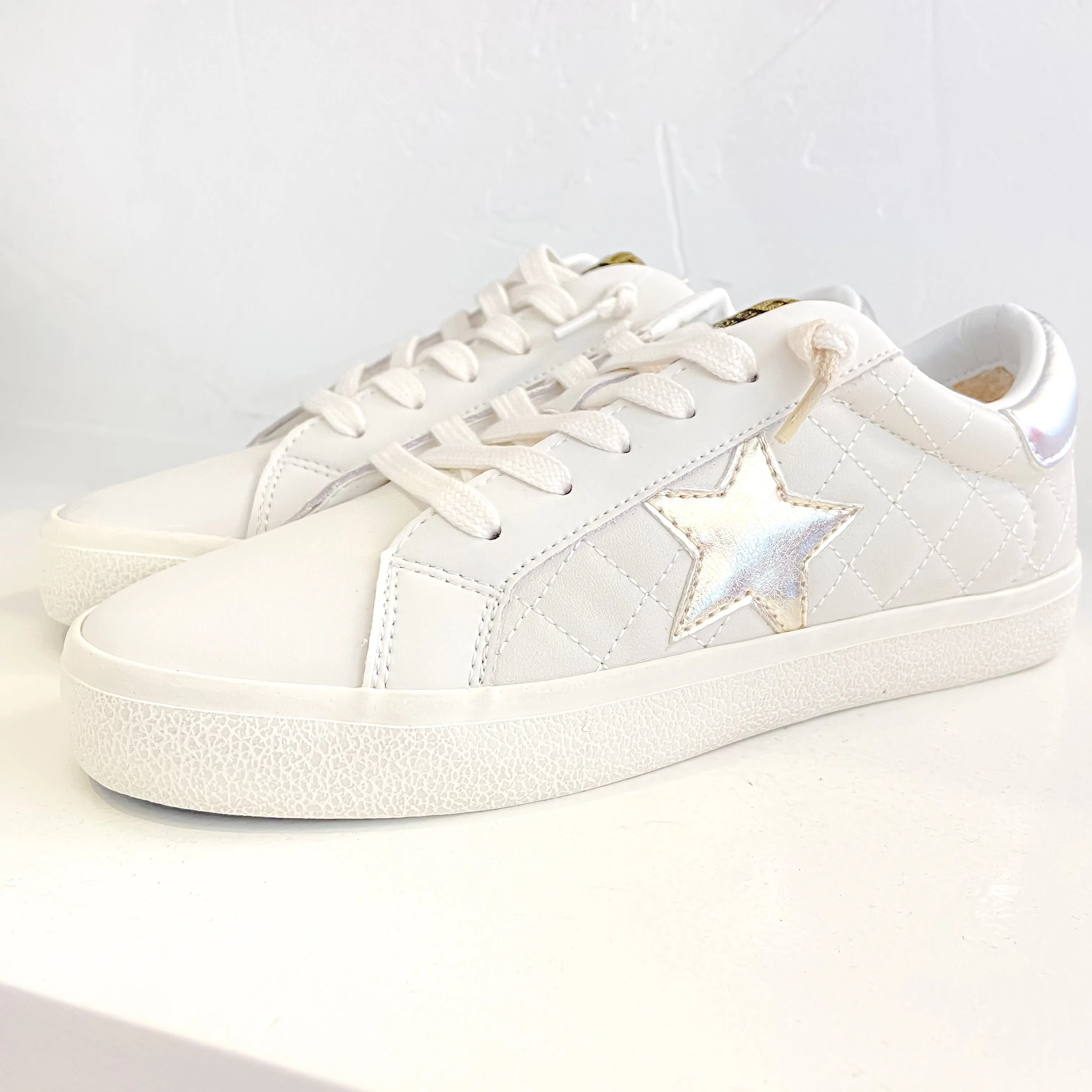 Flair Low Top Quilted Vintage Havana Sneaker