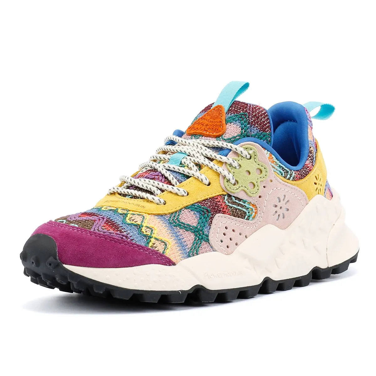 Flower Mountain Kotetsu Knit Women's Purple Aztec Trainers