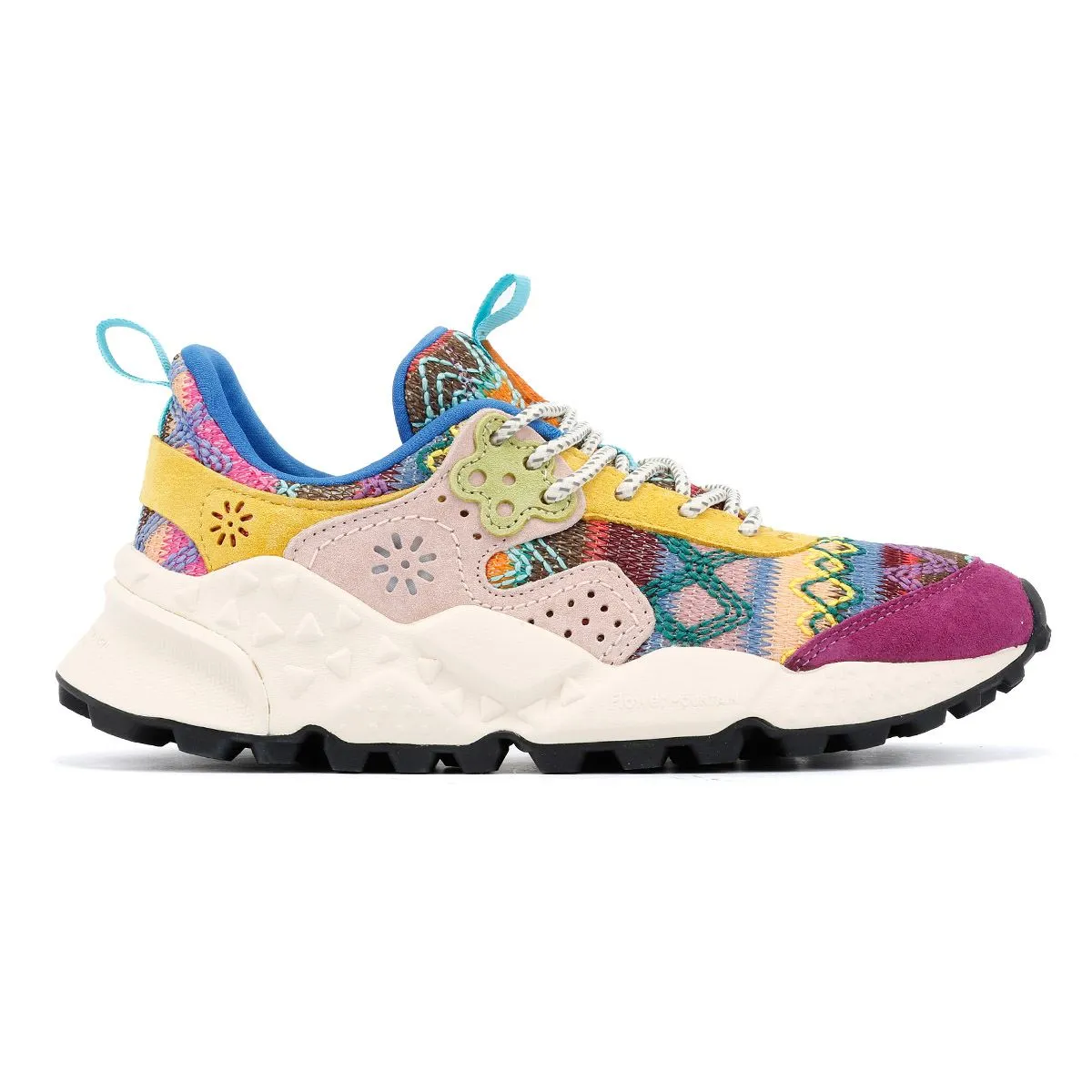 Flower Mountain Kotetsu Knit Women's Purple Aztec Trainers