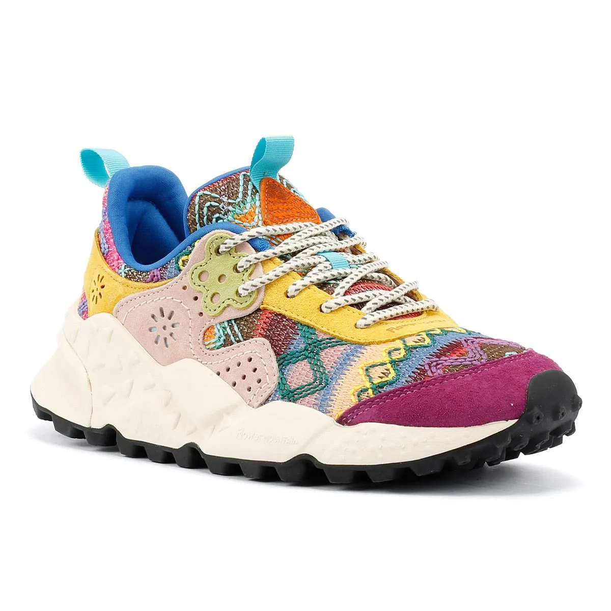 Flower Mountain Kotetsu Knit Women's Purple Aztec Trainers