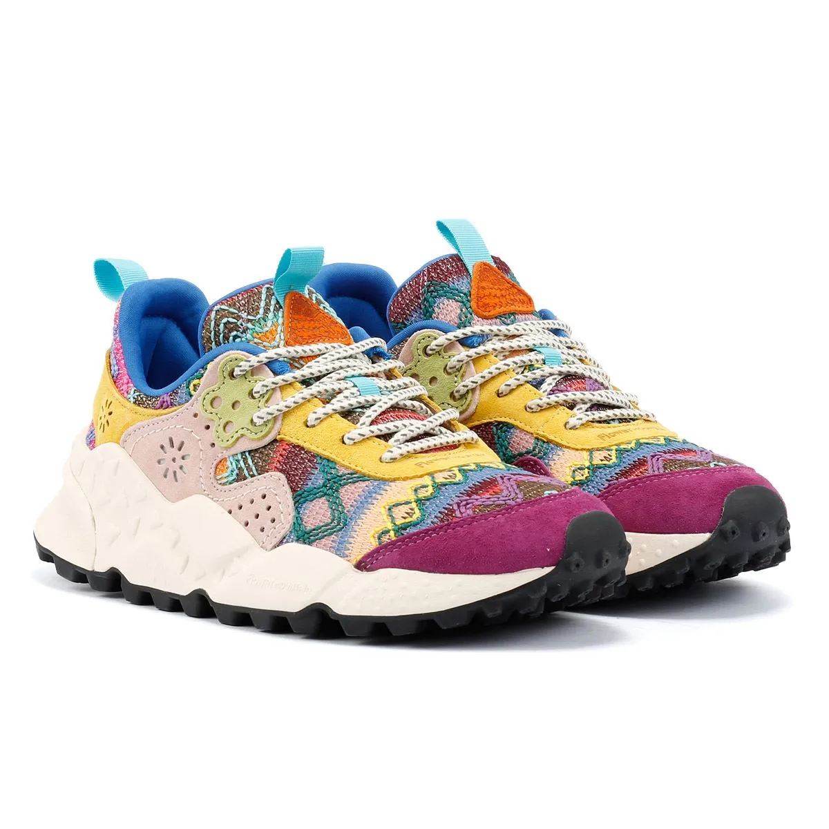 Flower Mountain Kotetsu Knit Women's Purple Aztec Trainers