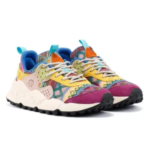 Flower Mountain Kotetsu Knit Women's Purple Aztec Trainers