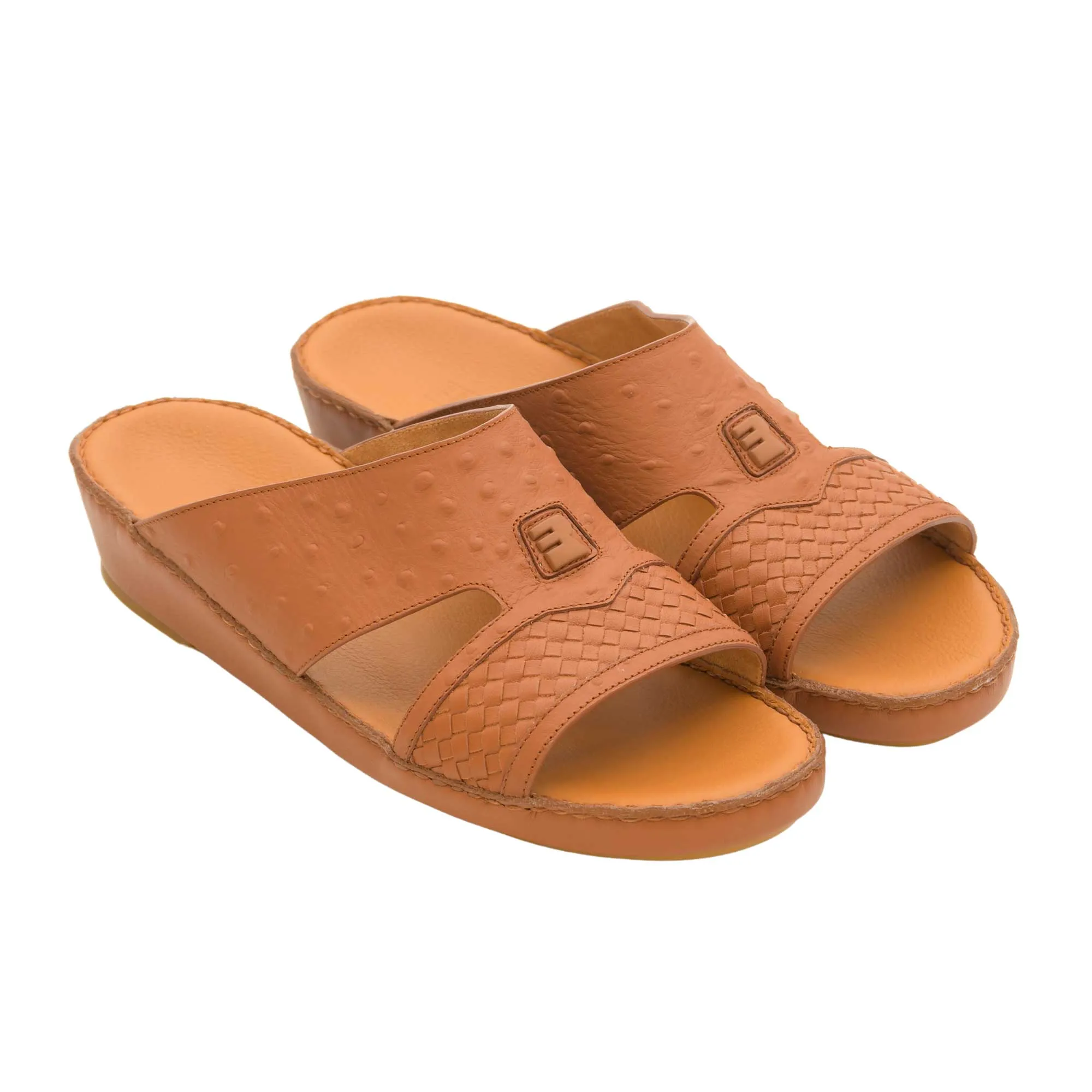 Fratelli Rossetti Florida Printed Ostrich Sandal