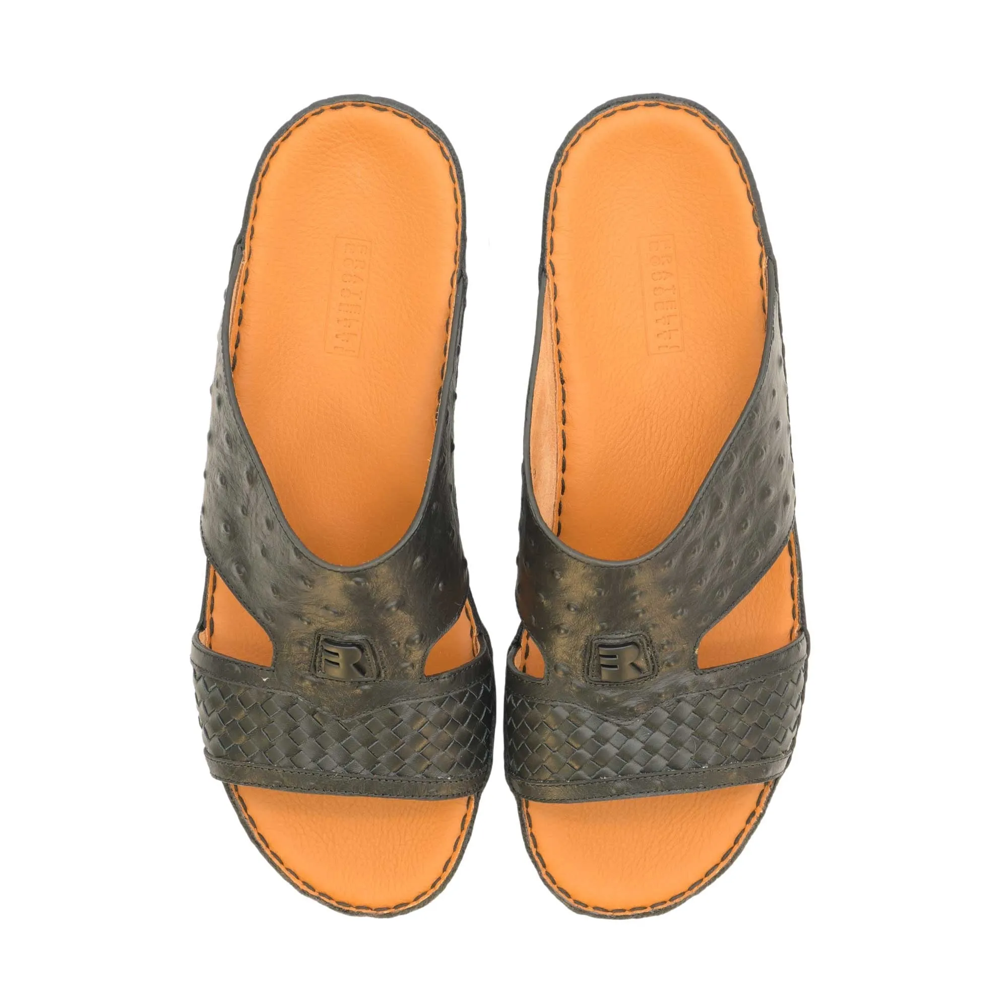 Fratelli Rossetti Florida Printed Ostrich Sandal